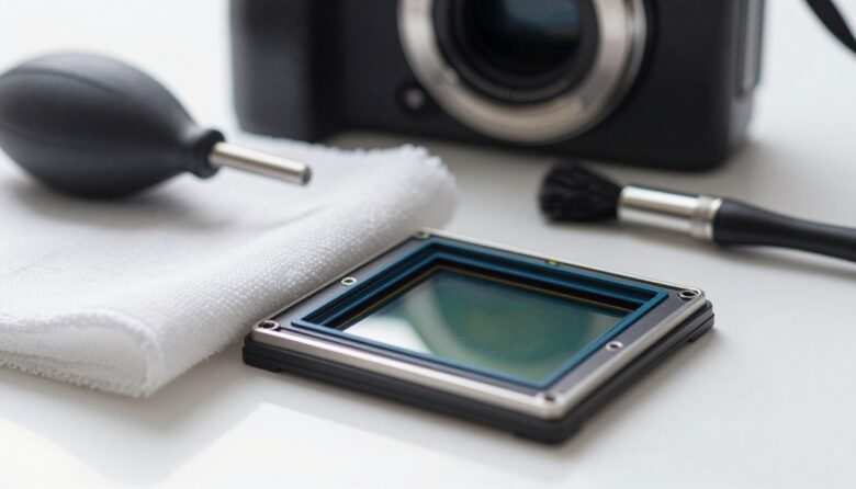 how to clean camera sensor